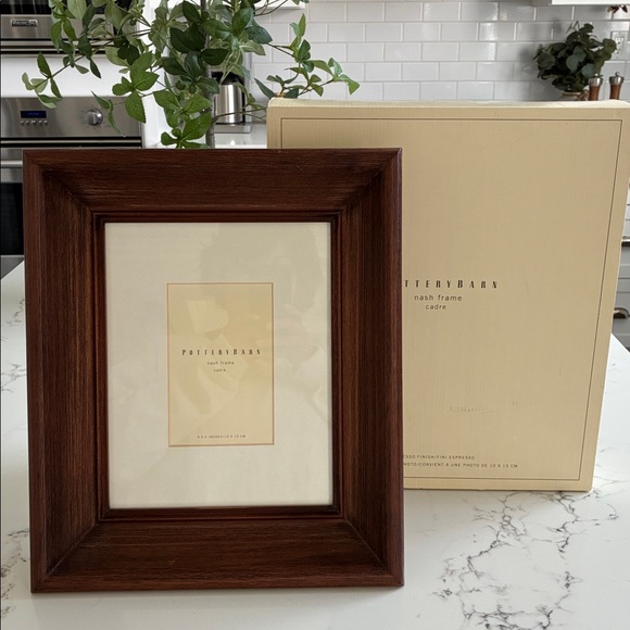 Pottery Barn Other - POTTERY BARN Nash Frame CadrePicture Frame 14x12 Mat 10x8 Picture 4x6 Wood NIB